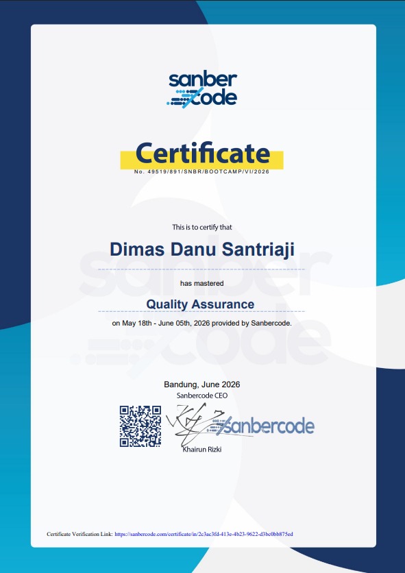 Bootcamp Quality Assurance